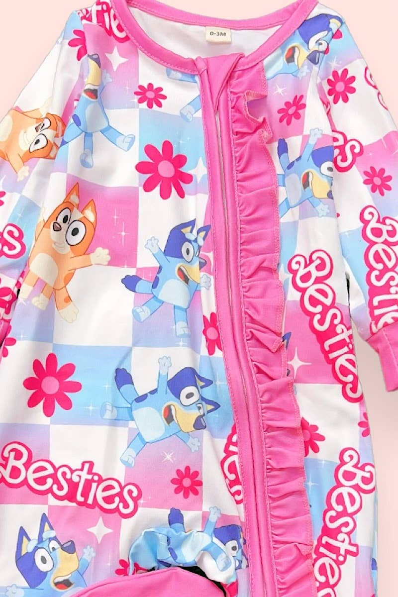 Bluey Besties Ruffle Footie