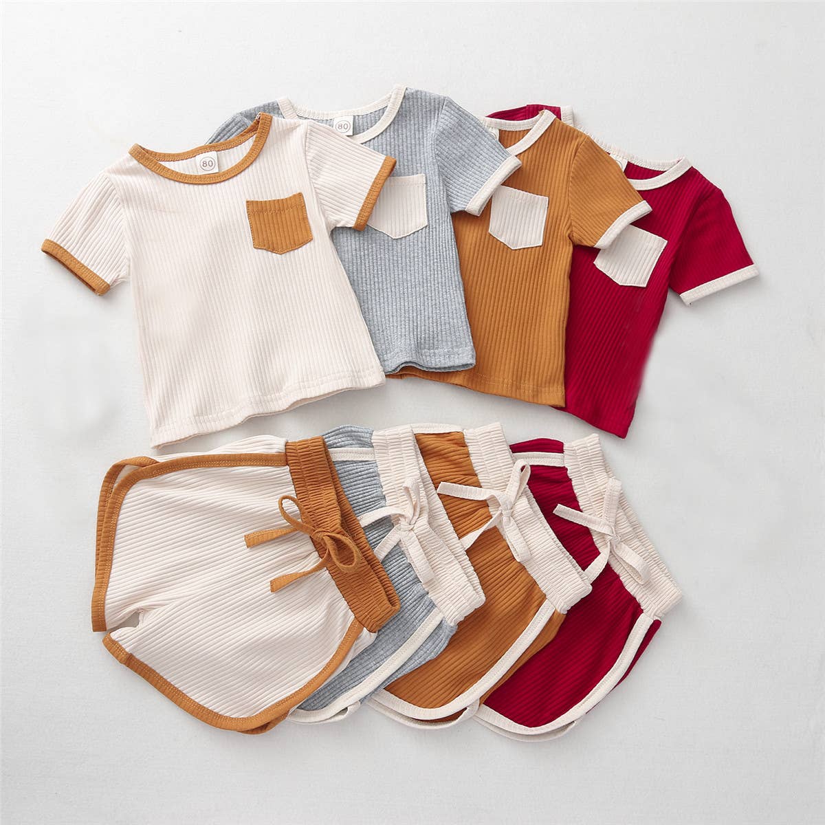 Honey Pocket Ribbed Set