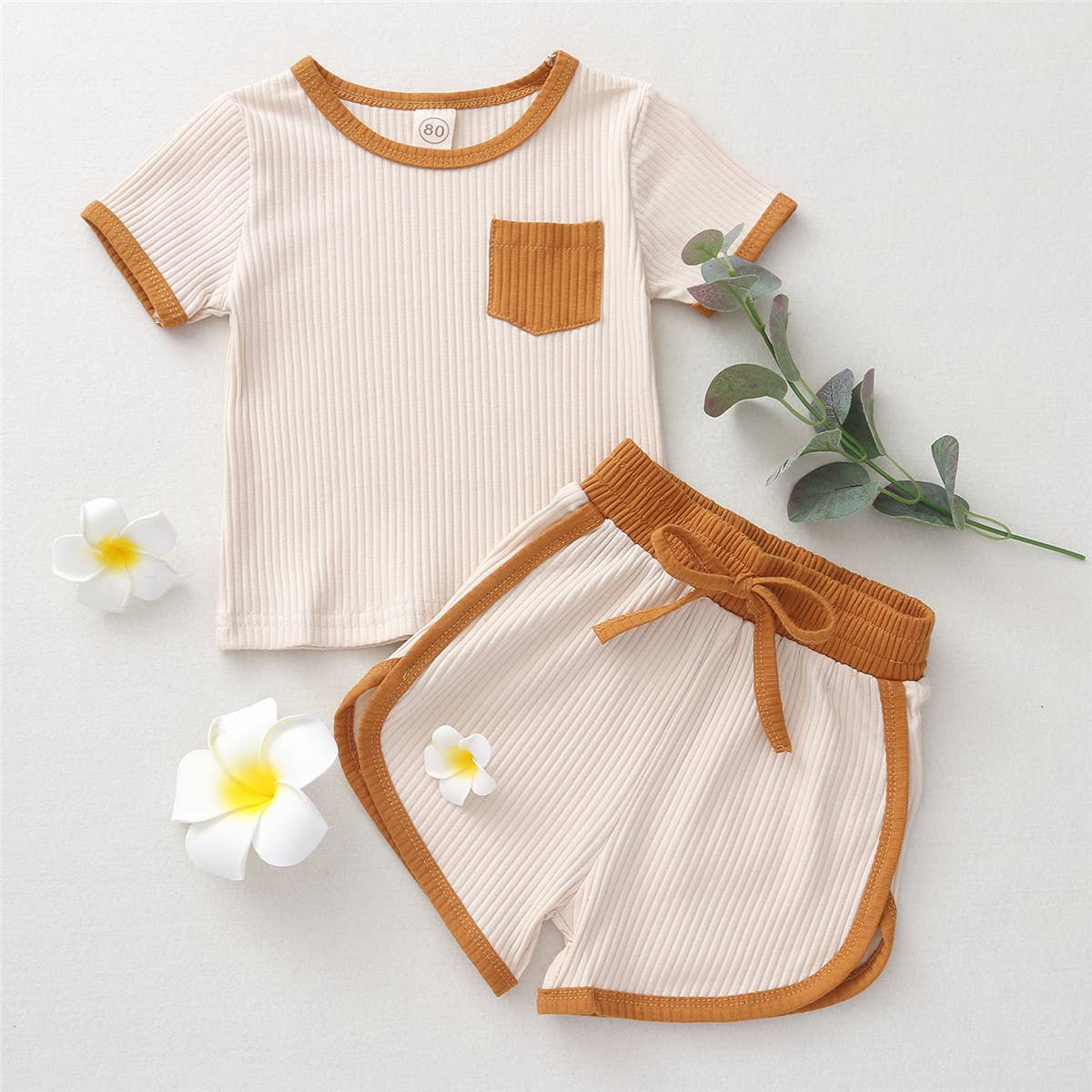 Honey Pocket Ribbed Set