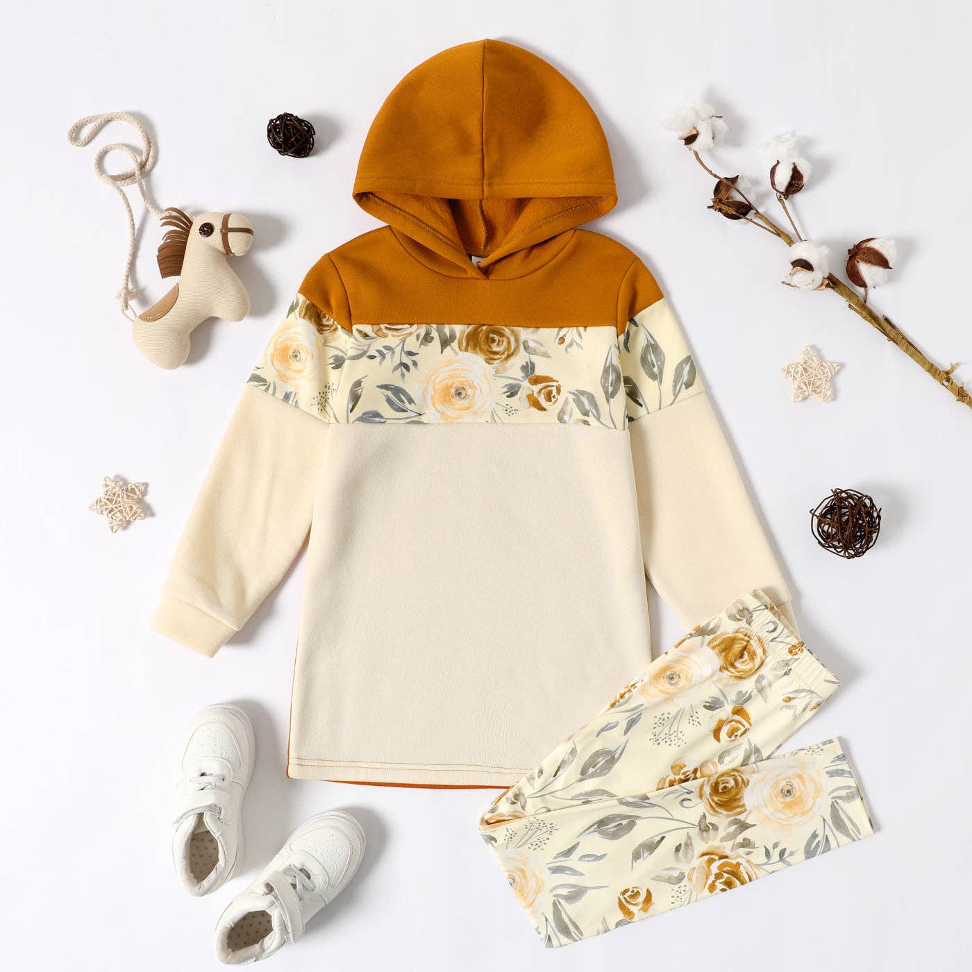 Autumn Rose Hoodie Set