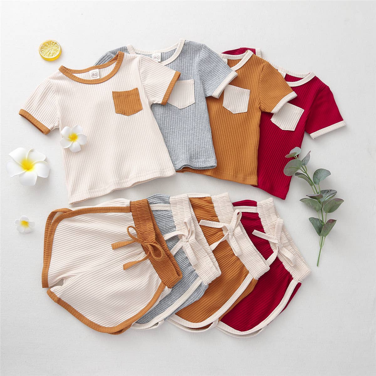 Honey Pocket Ribbed Set
