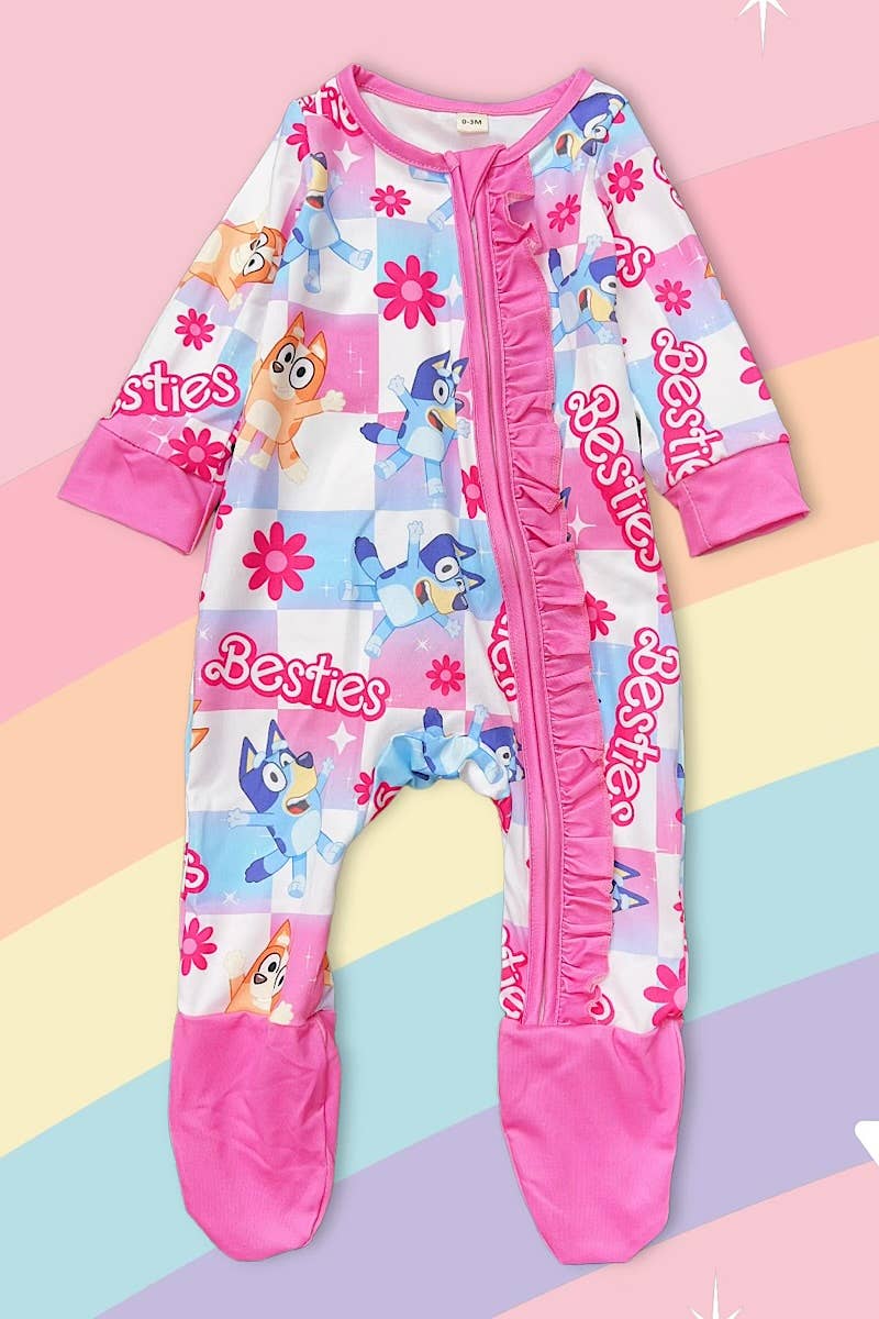 Bluey Besties Ruffle Footie