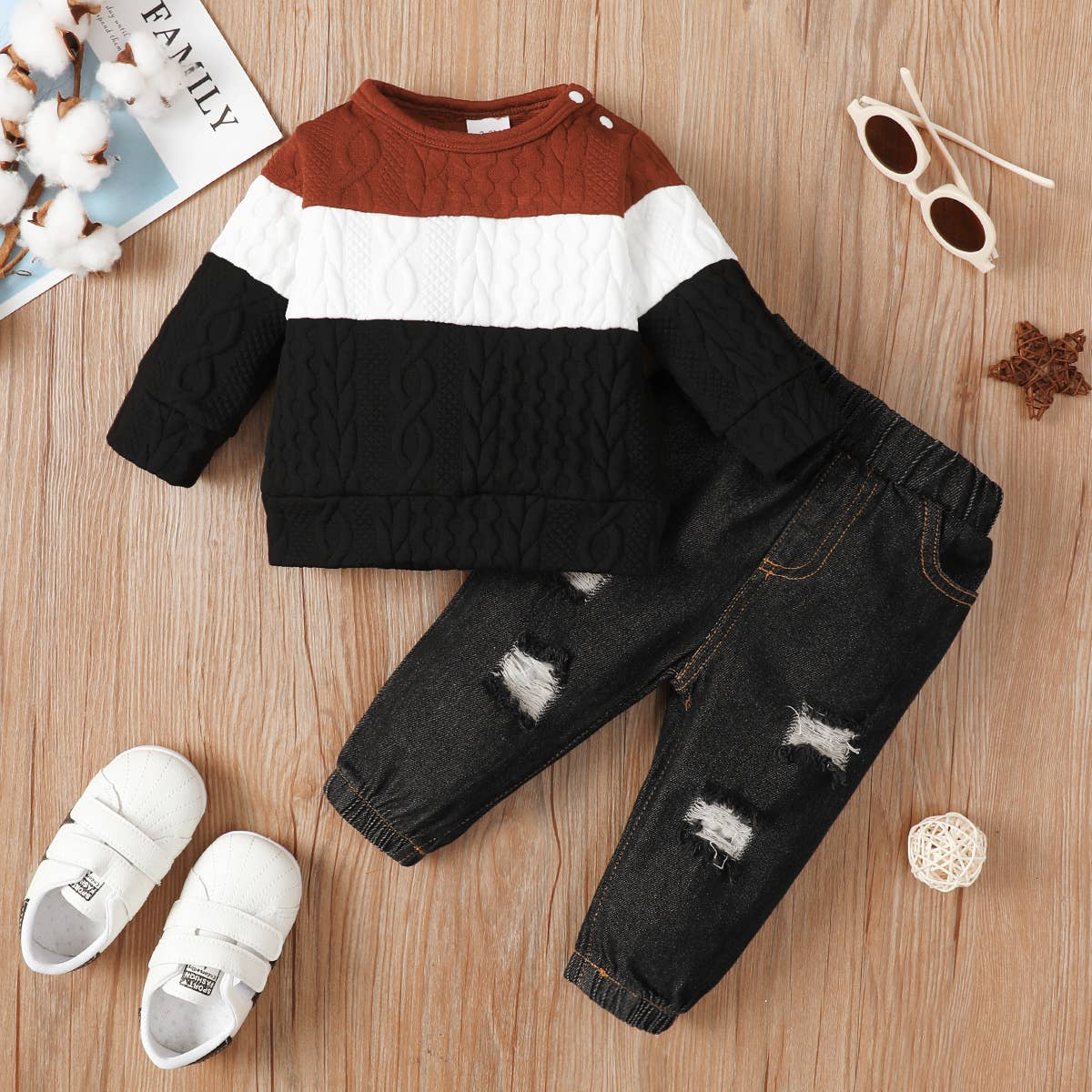 Rust & Denim Set