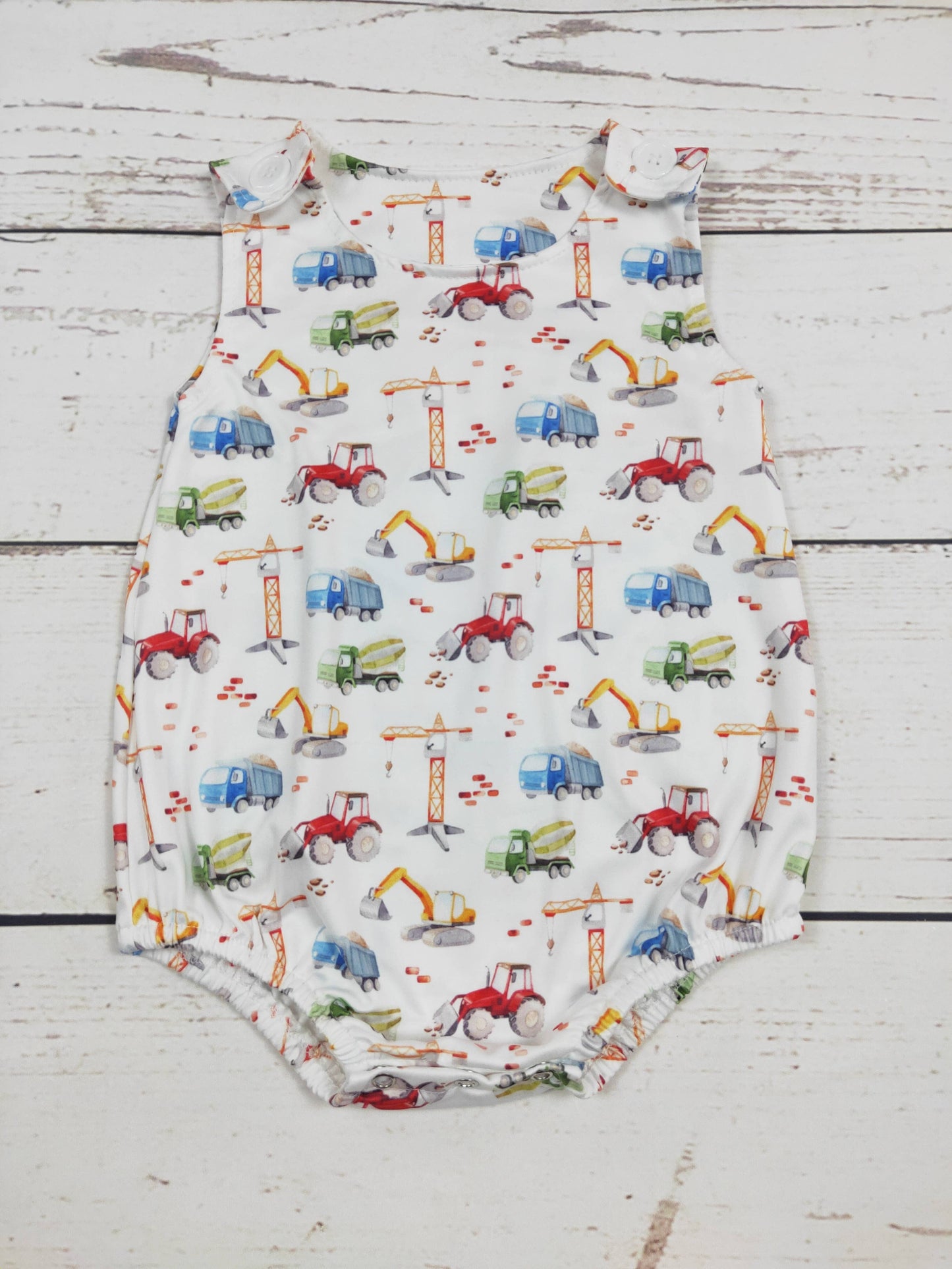 Busy Builders Bubble Romper