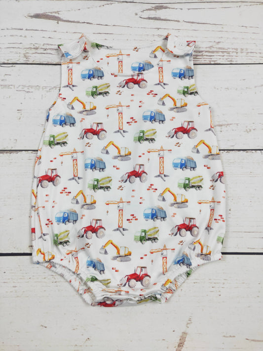 Busy Builders Bubble Romper