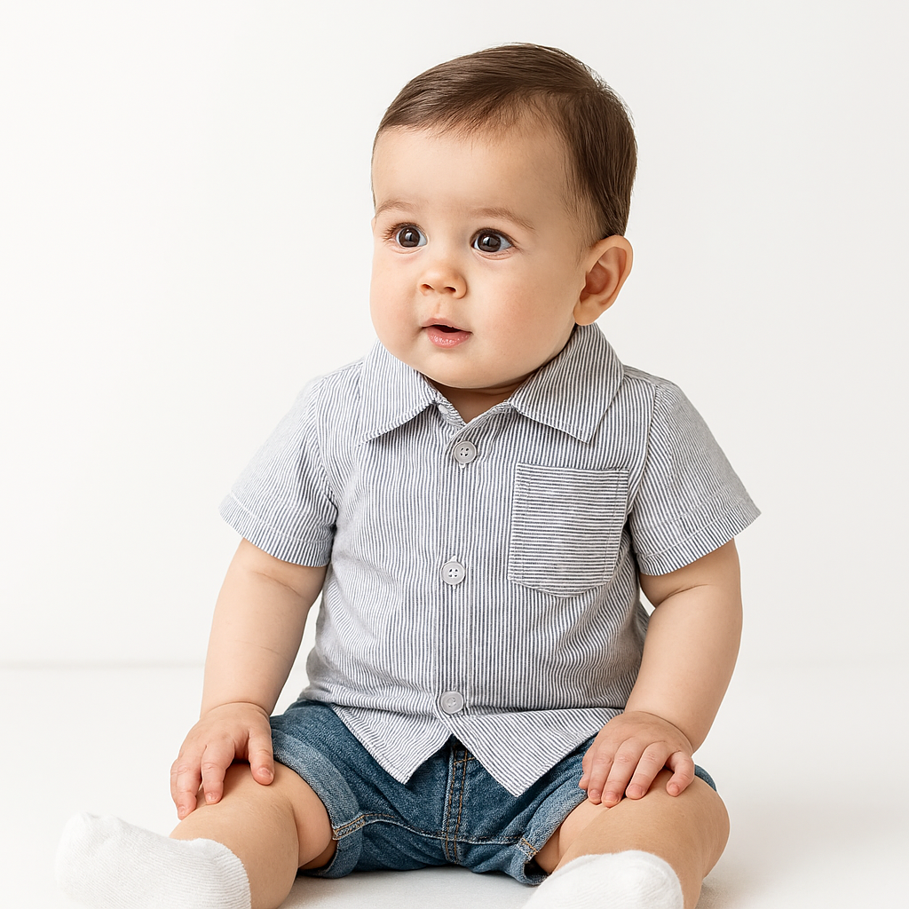 Classic Pinstripe Button-Up