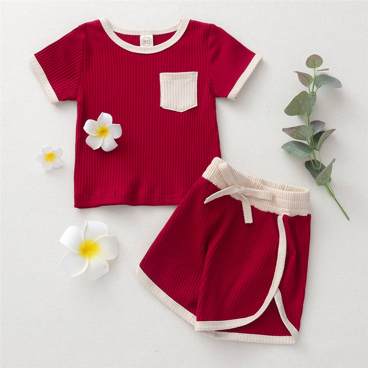 Honey Pocket Ribbed Set