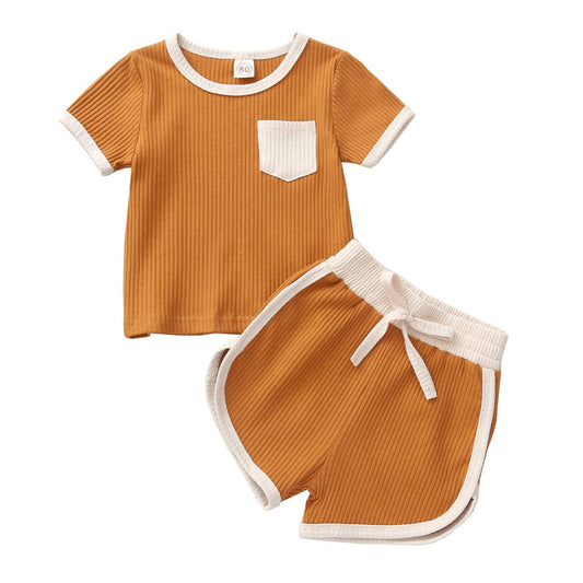 Honey Pocket Ribbed Set