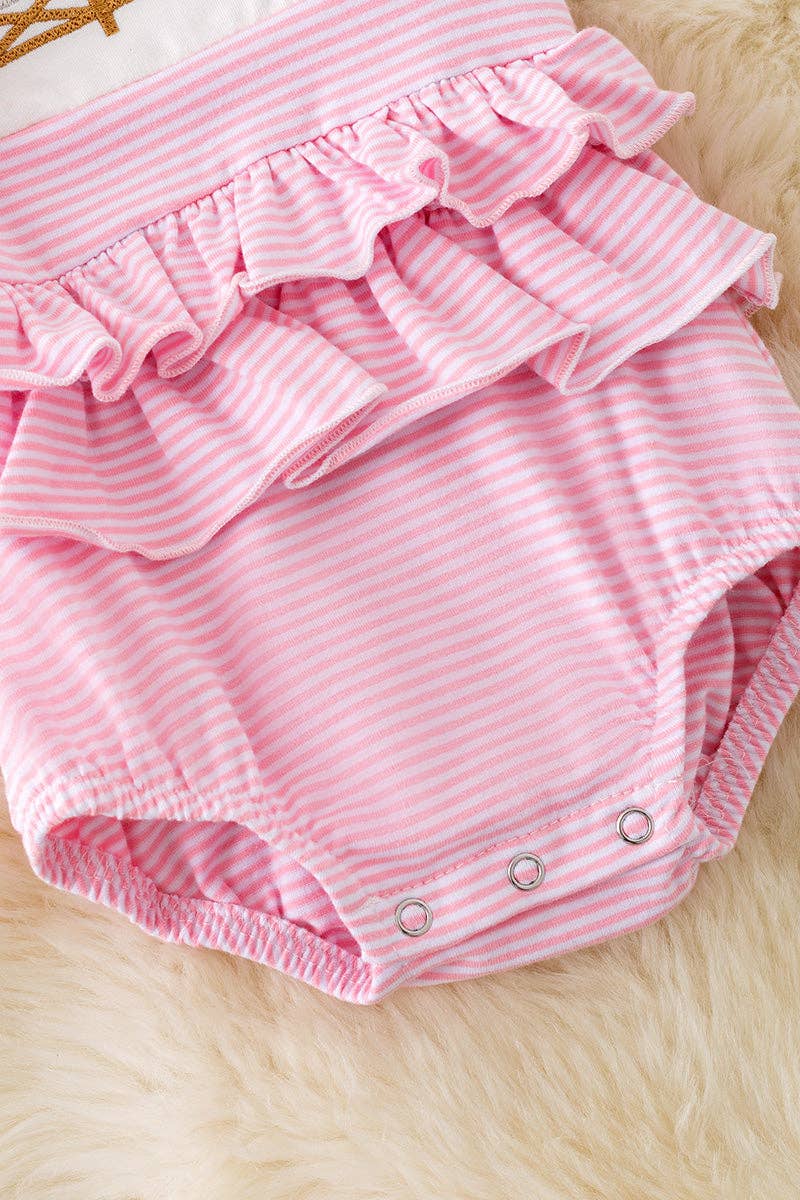 Pink Farm Friends Flutter Romper