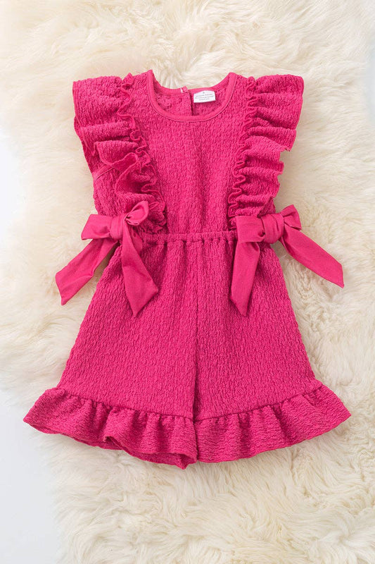 Pretty in Pink Smocked Romper