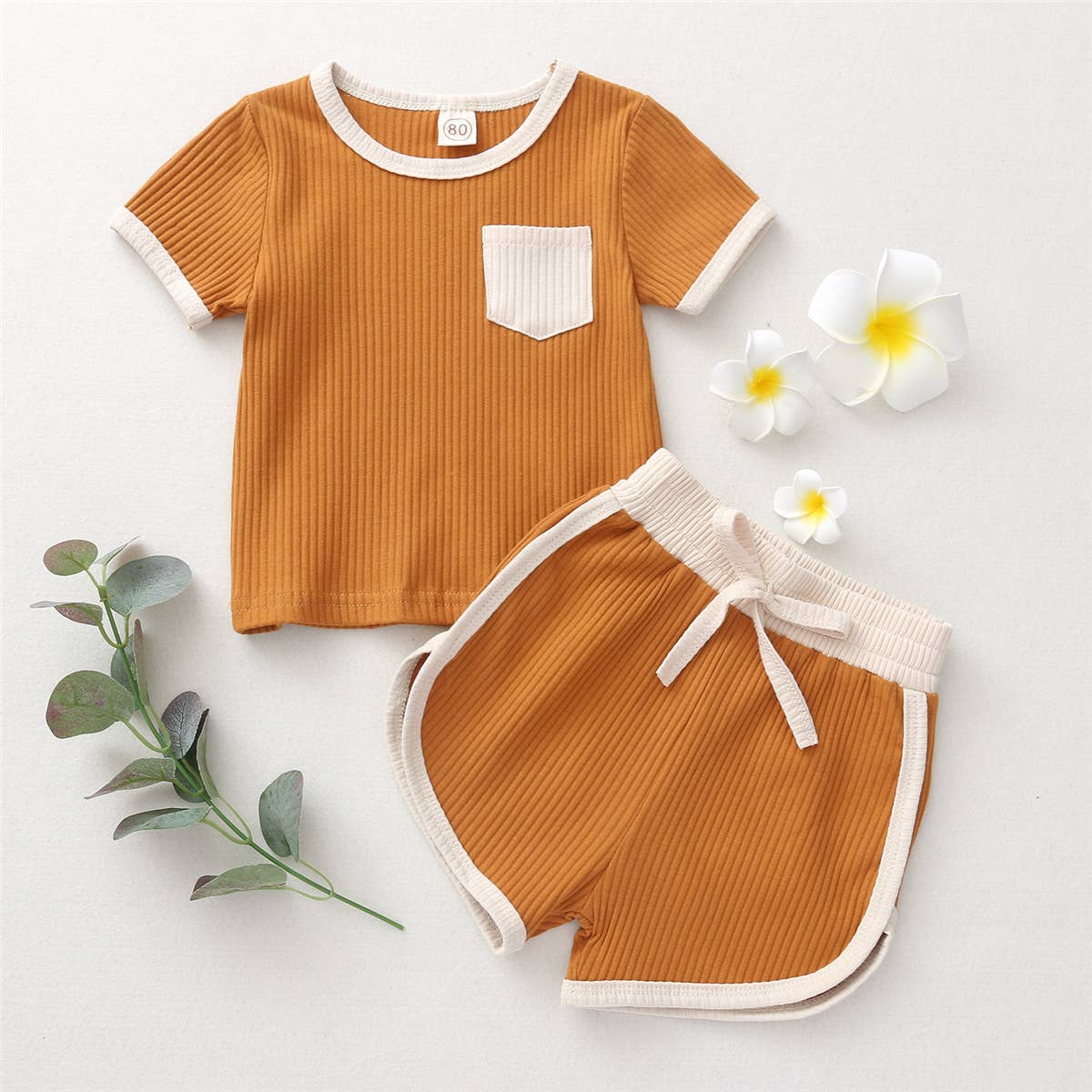 Honey Pocket Ribbed Set