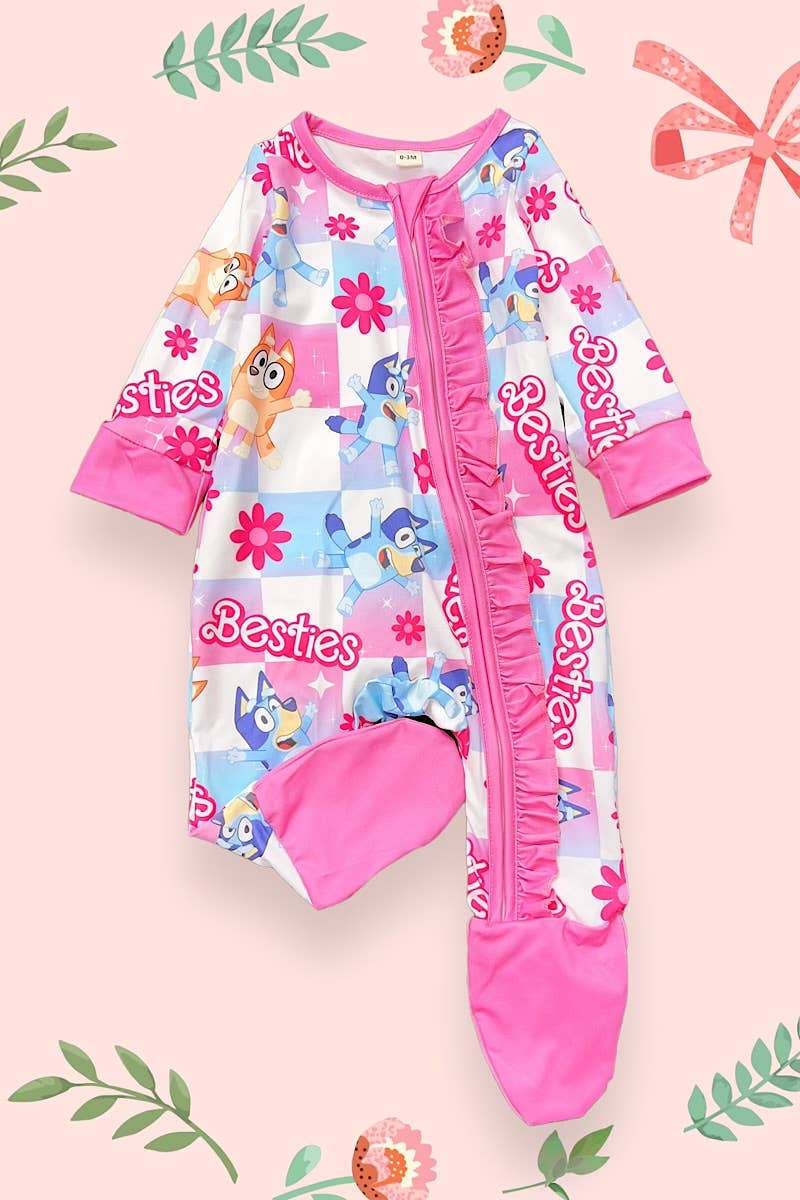 Bluey Besties Ruffle Footie